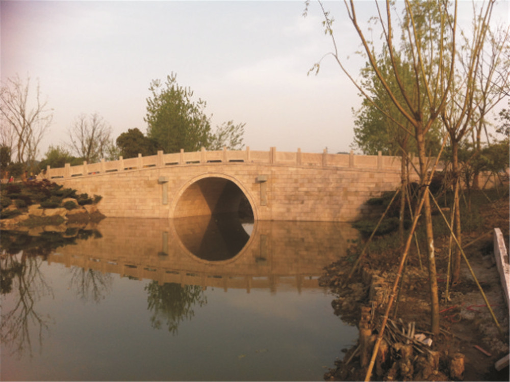 白马湖一号桥实景图样图