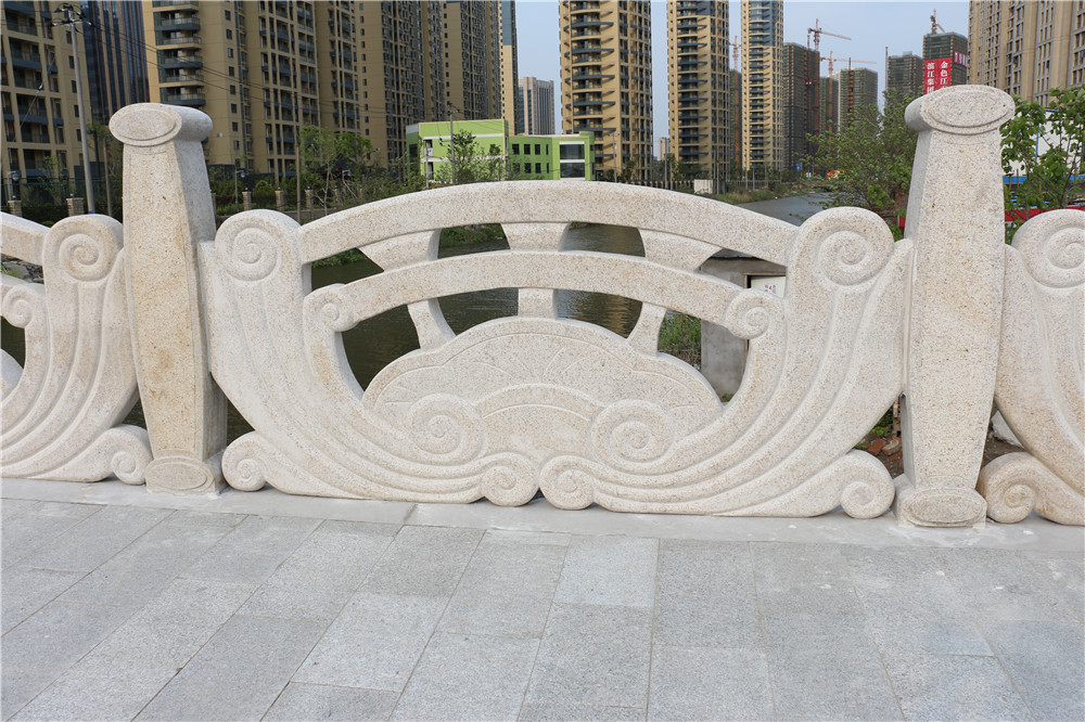 Hangzhou Qianjiang Shijicheng Jiangxilu stone handrail 