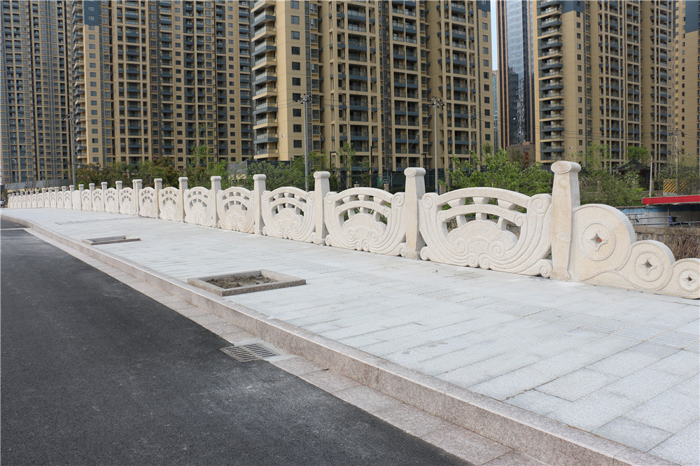 Hangzhou Qianjiang Shijicheng Jiangxilu stone handrail 