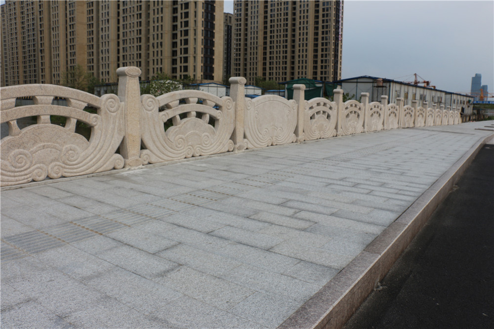 Hangzhou Qianjiang Shijicheng Jiangxilu stone handrail 