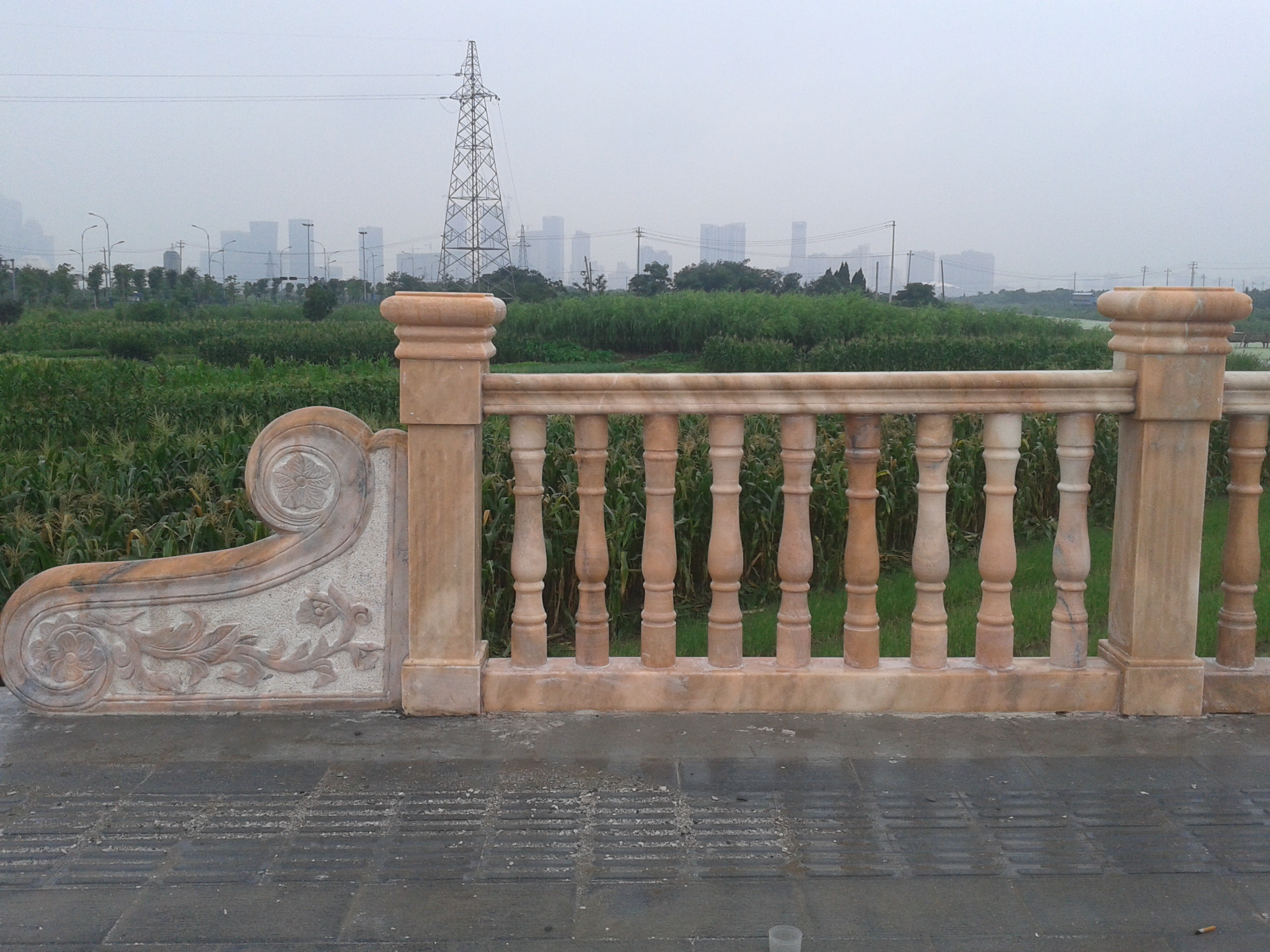 Xiaoshan Qianjiang Er'Lu stone handrail  engineering