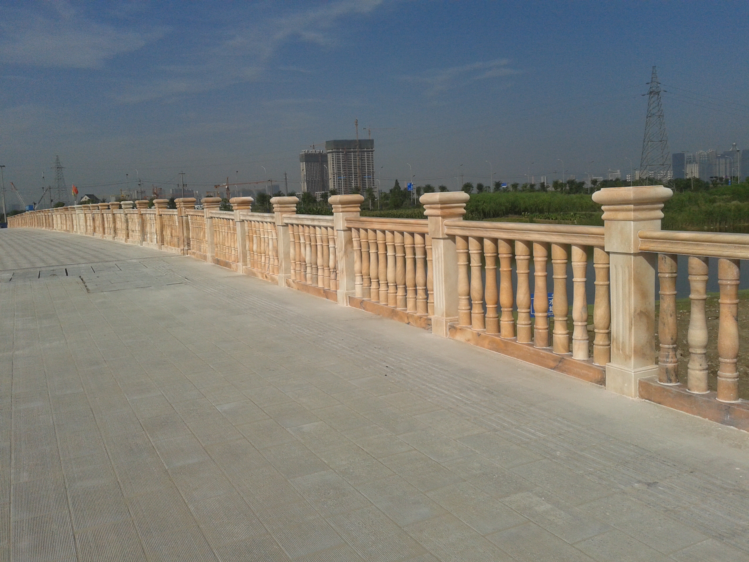 Xiaoshan Qianjiang Er'Lu stone handrail  engineering