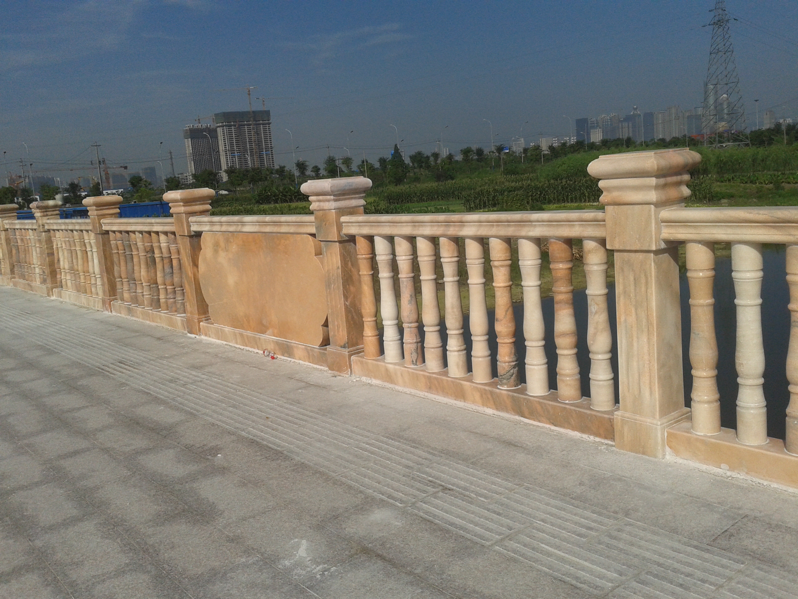 Xiaoshan Qianjiang Er'Lu stone handrail  engineering