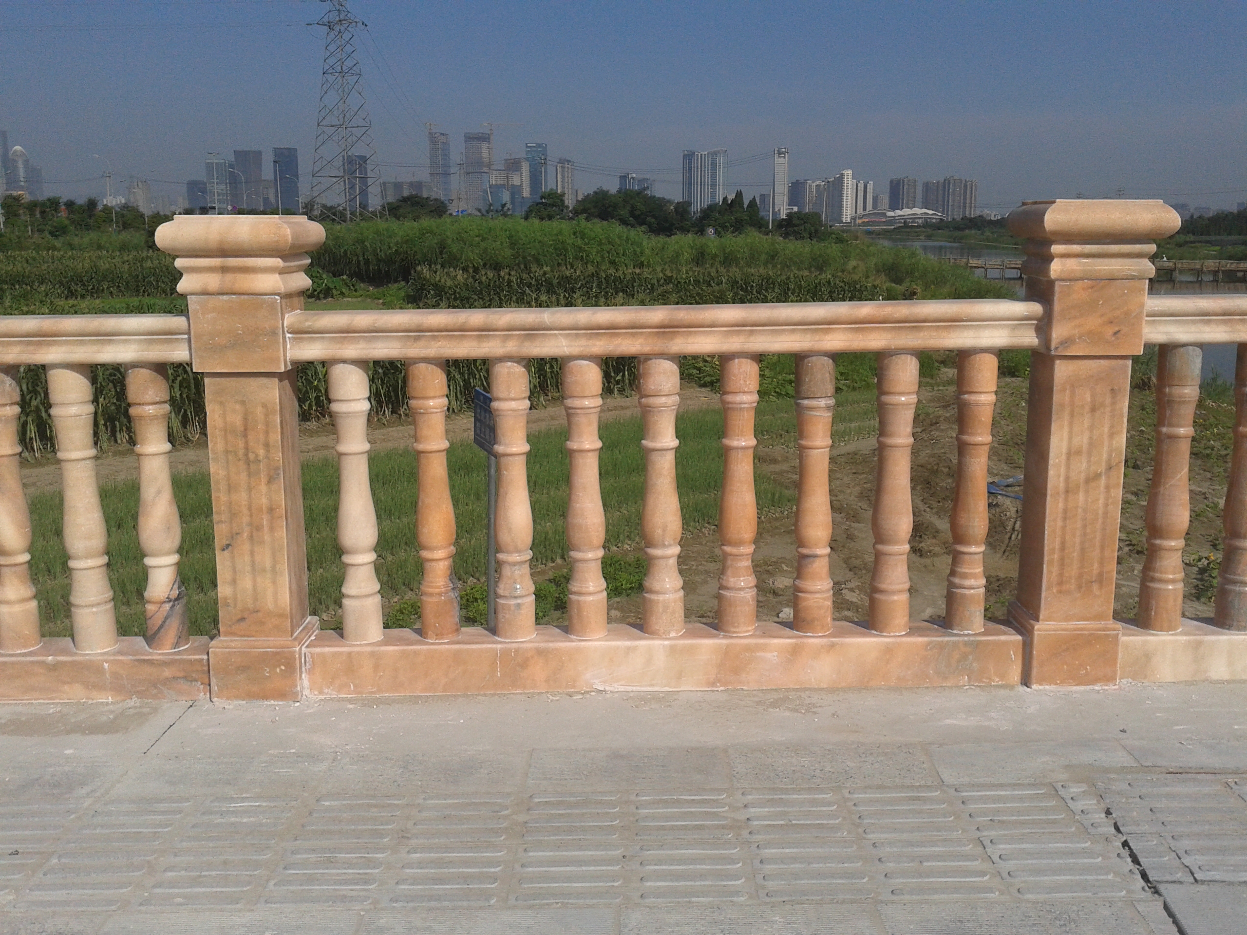 Xiaoshan Qianjiang Er'Lu stone handrail  engineering