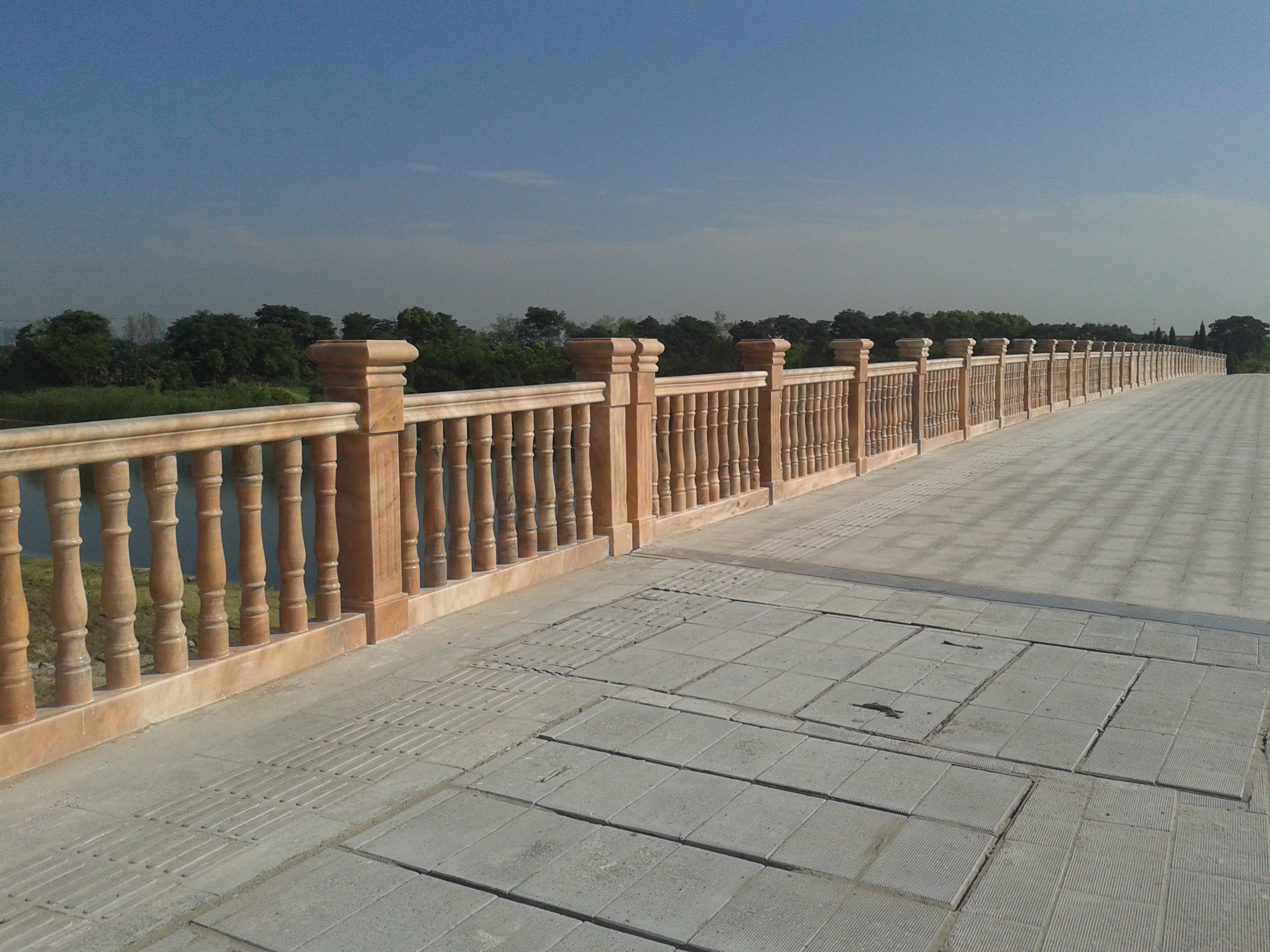 Xiaoshan Qianjiang Er'Lu stone handrail  engineering