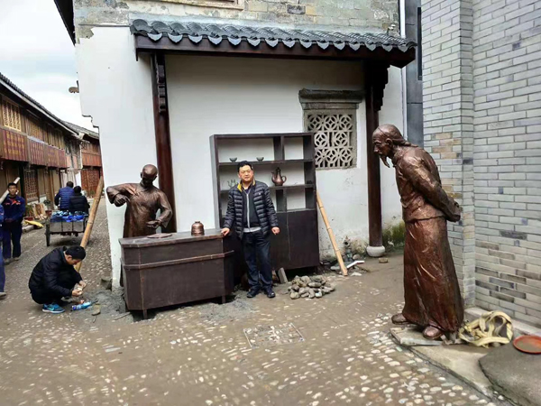 浙江省天台县街头古镇雕塑工程